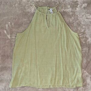 Nine West Pastel Green Halter Tank Top